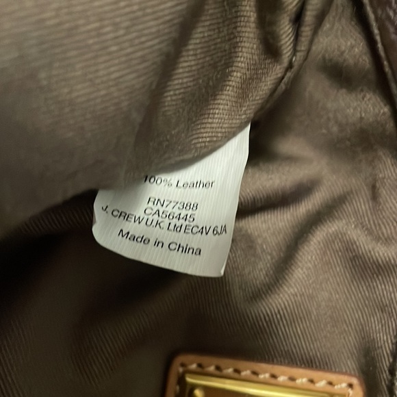 J. Crew Leather Pastel Flap Crossbody Bag - Picture 9 of 11